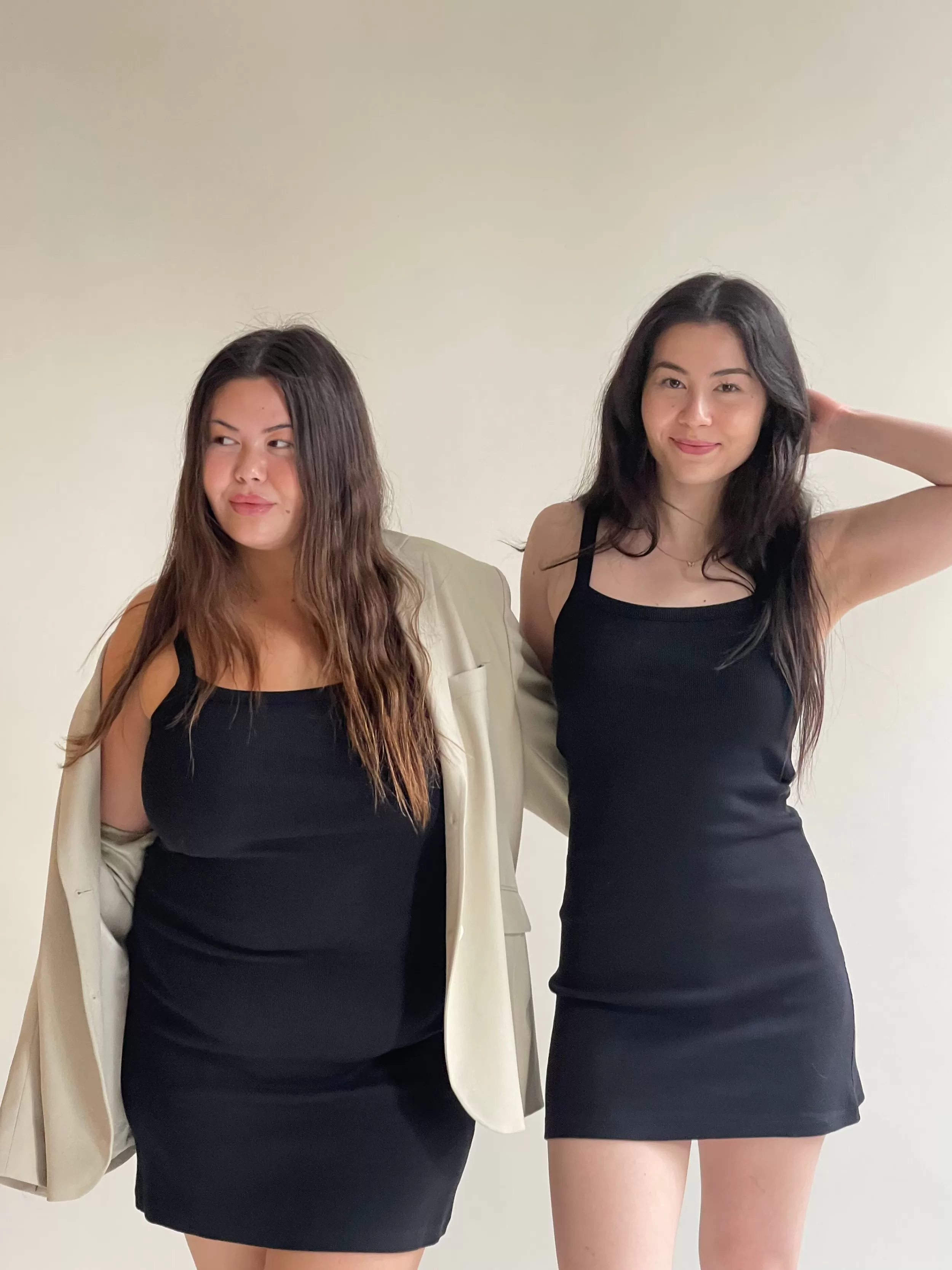 Discount Daily Tank Dress Ribbed Black Dresses