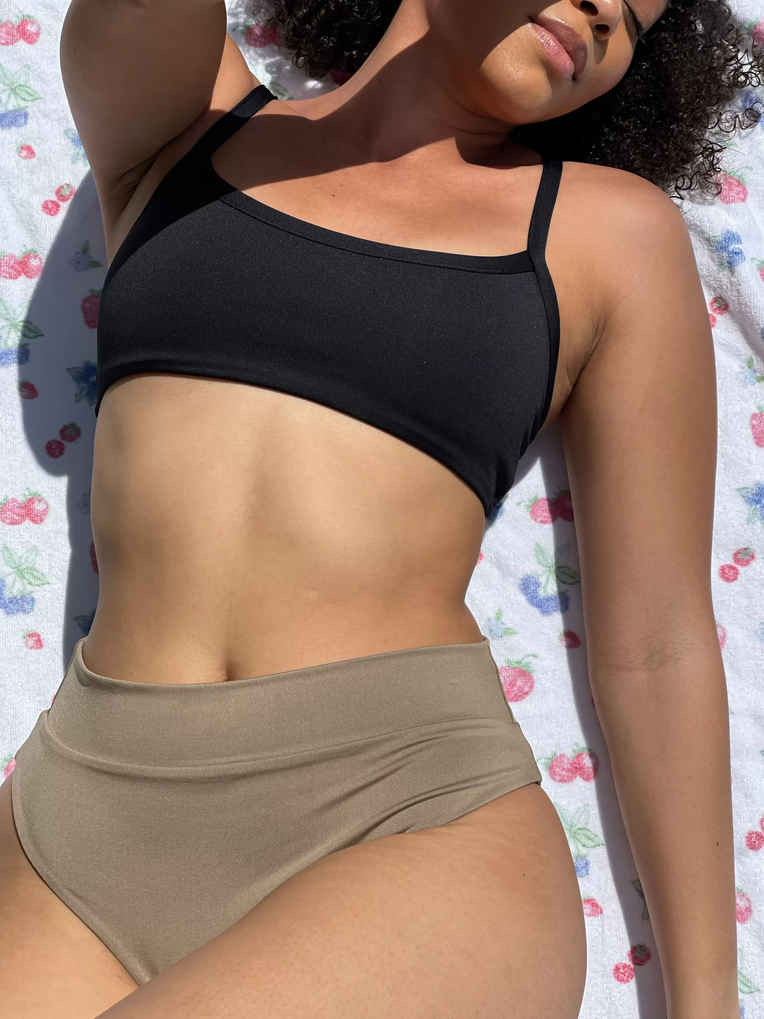 Clearance High Waist Bottom Biscuit Swimwear