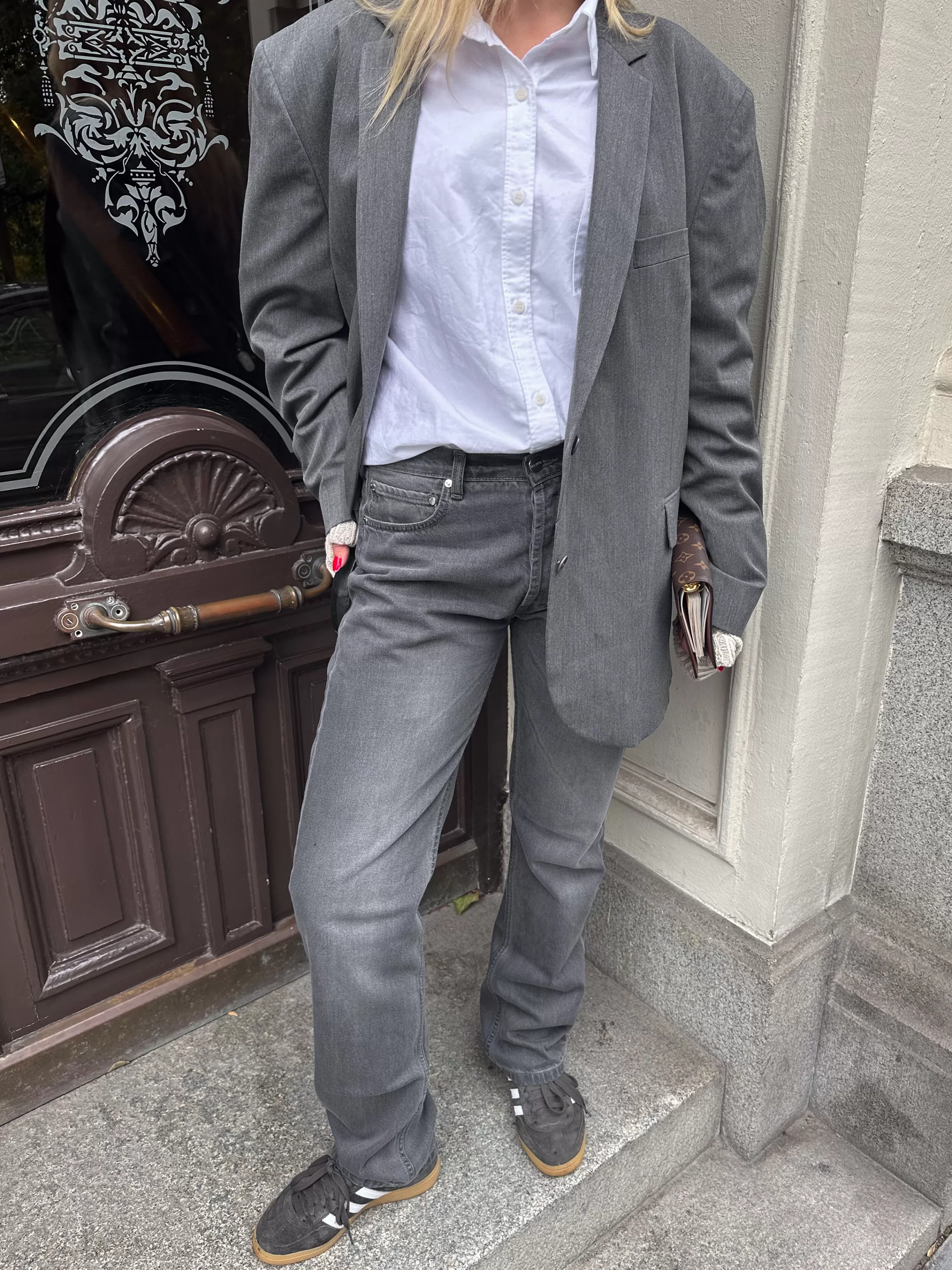 Sale Relaxed Jeans Grey - Tall Pants & Jeans