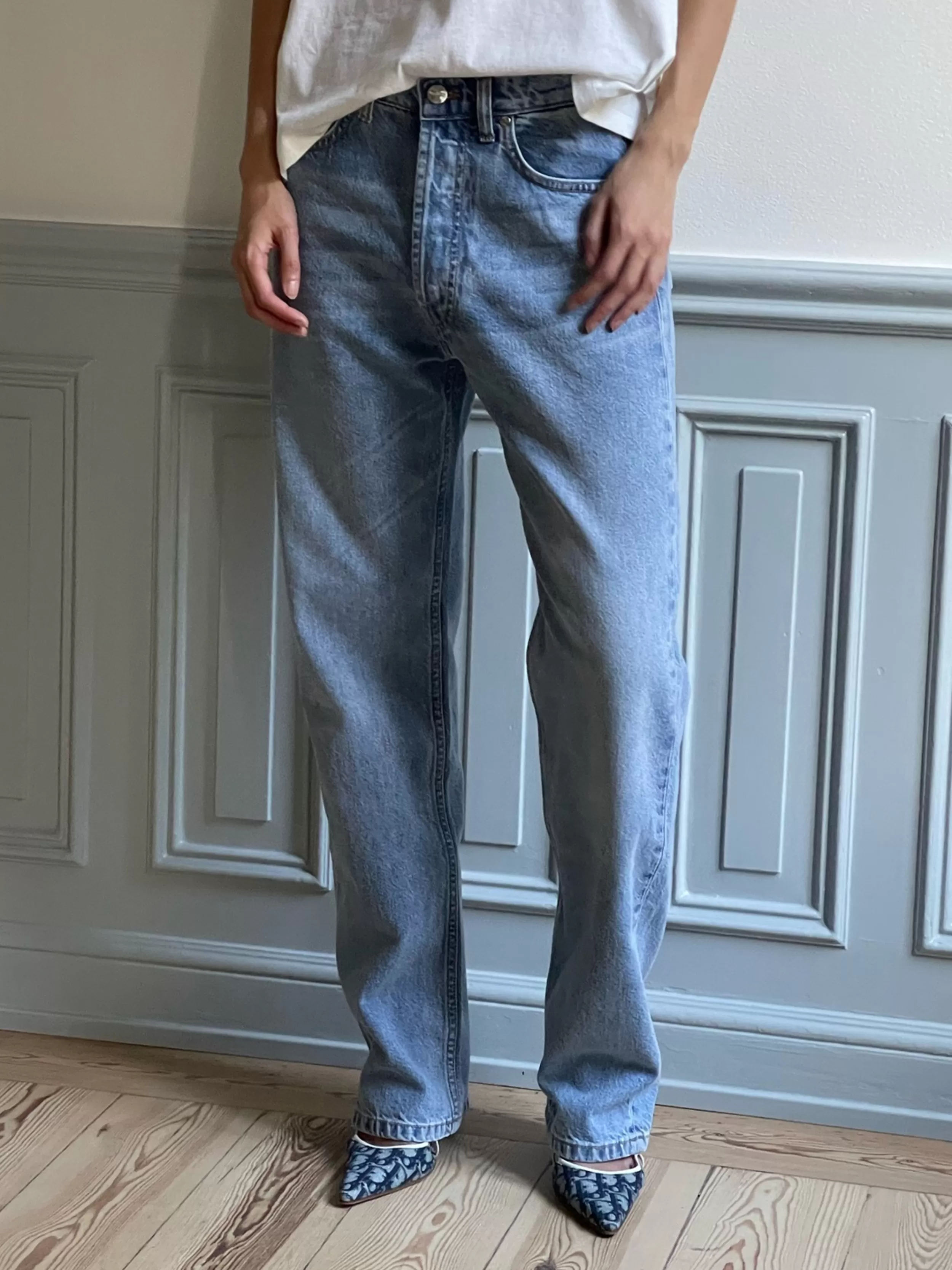 Cheap Relaxed Jeans Washed Blue - Tall Pants & Jeans