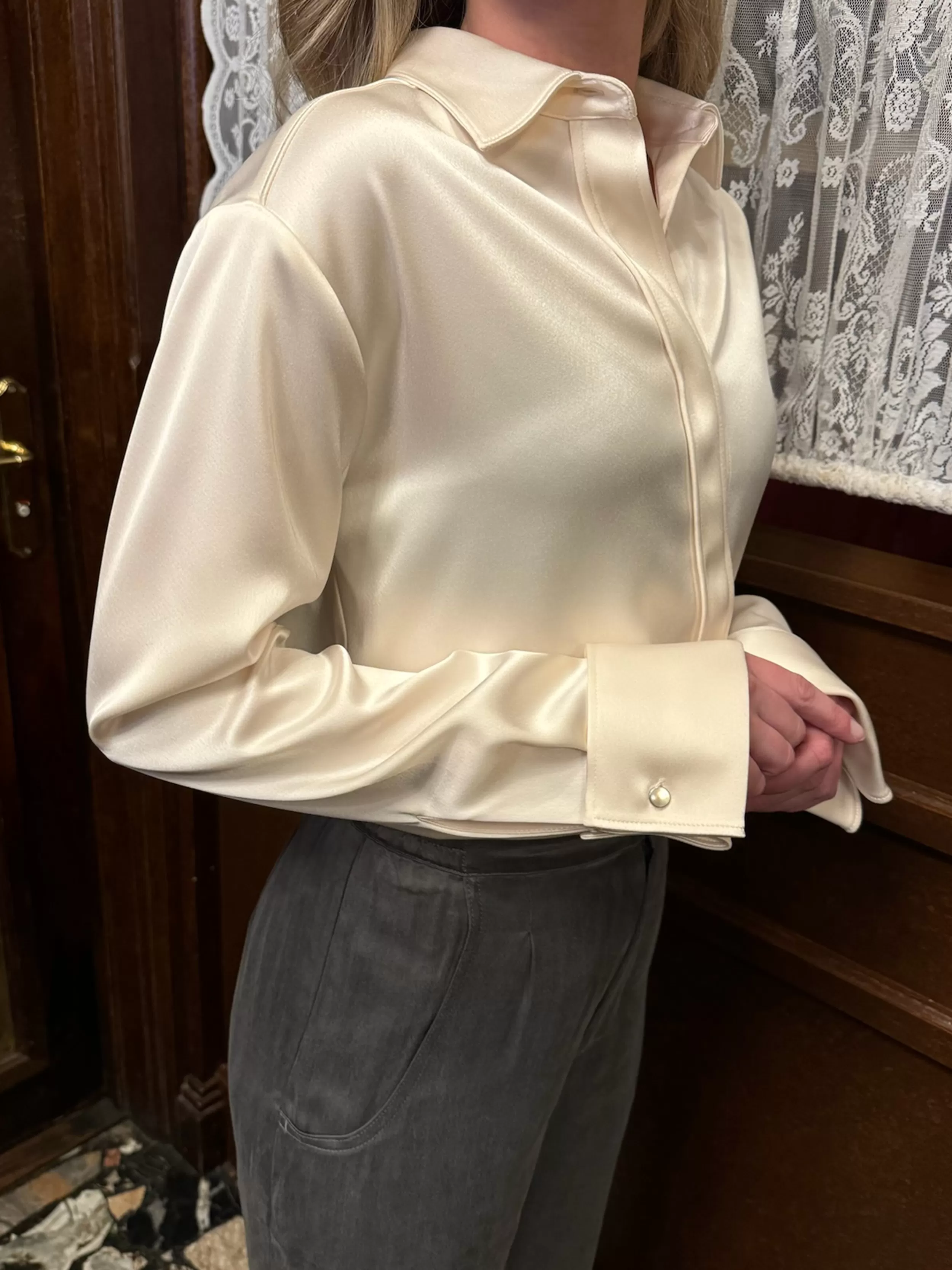 Discount Satin Shirt Shirts & Tops