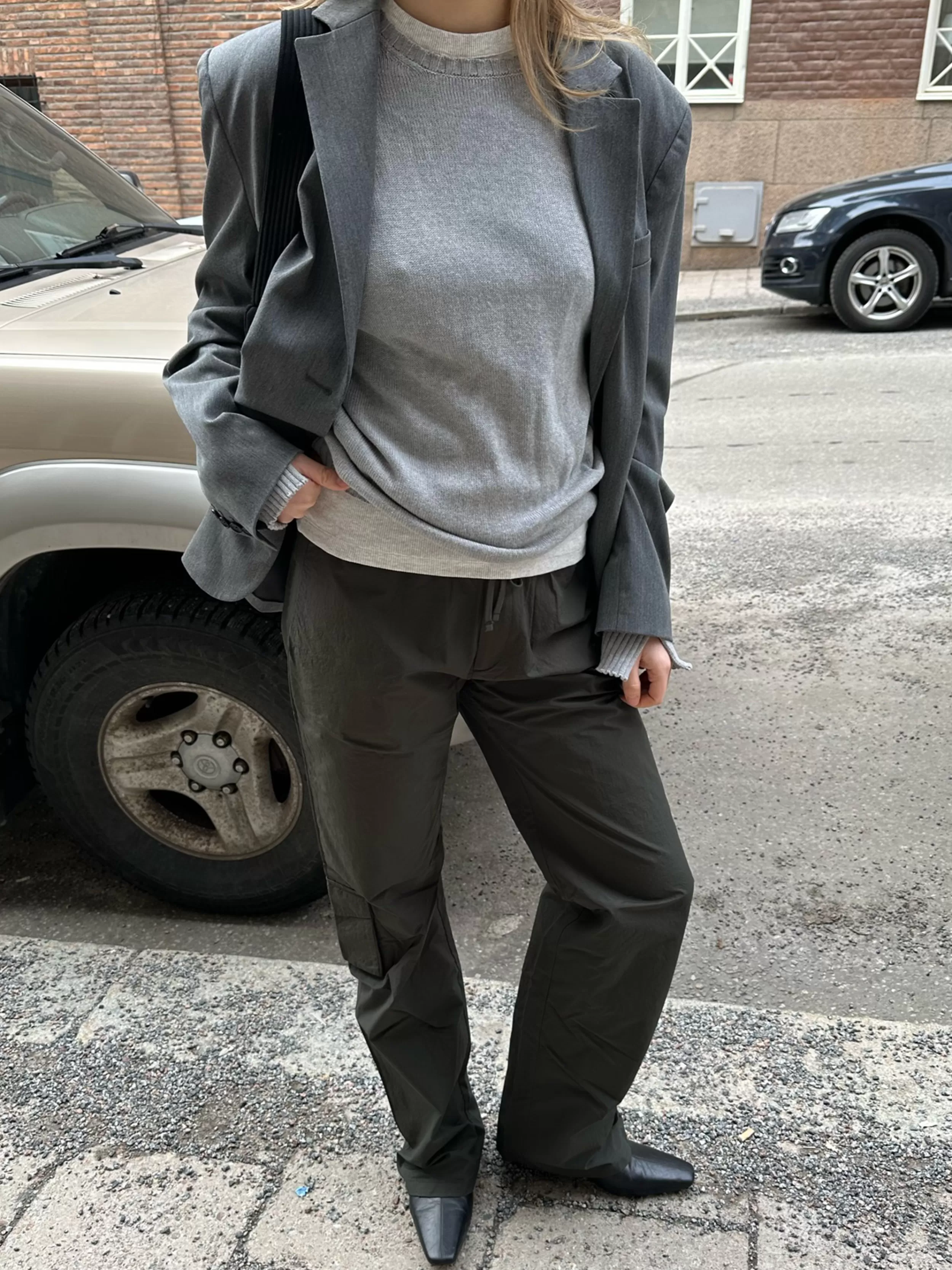 Store Sporty Pants Tall Green Pants & Jeans