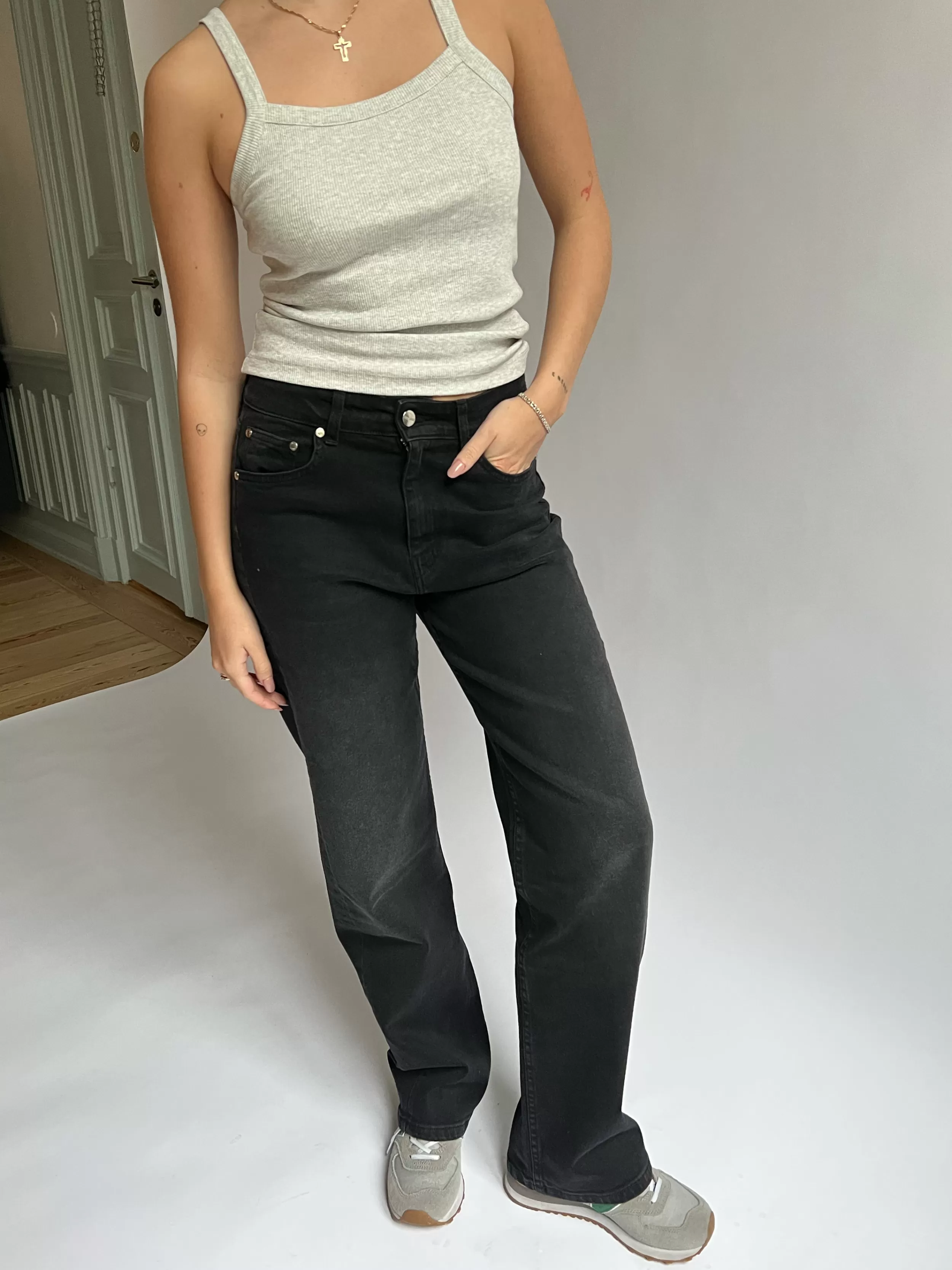 Sale Straight Jeans Black Pants & Jeans