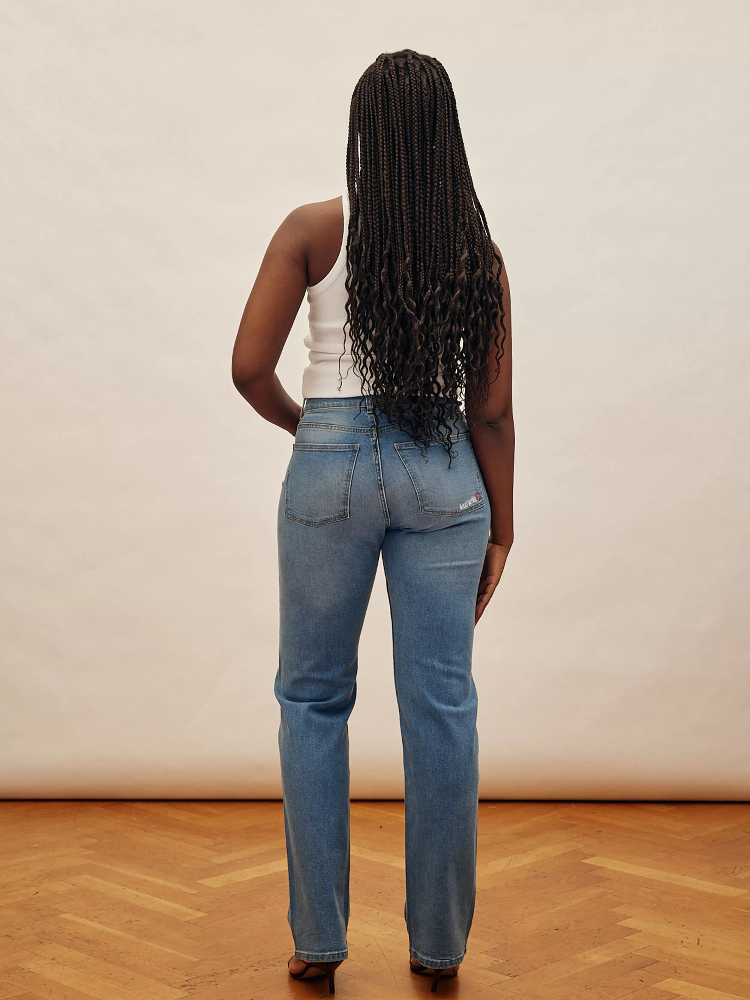 Store Straight Jeans Mid Blue - Tall Pants & Jeans
